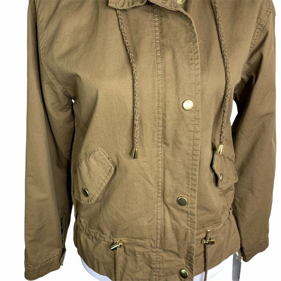 Bella Donna Hooded Waist String Anorak Jacket - Picture 3 of 12